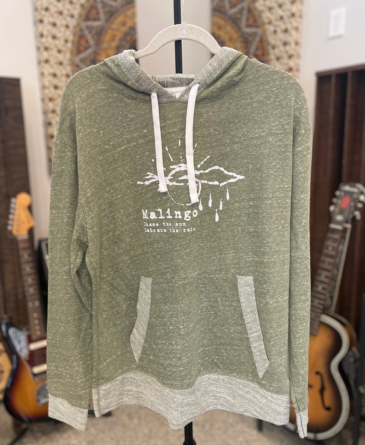 Chase the Sun Melange Hoodie (Green)