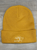 Orange Embroidered Beanie